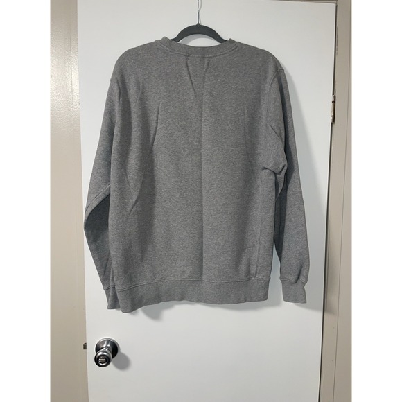 Nike Men's Club Fleece Crew Neck Size Large Tall Heather Grey - Picture 2 of 6